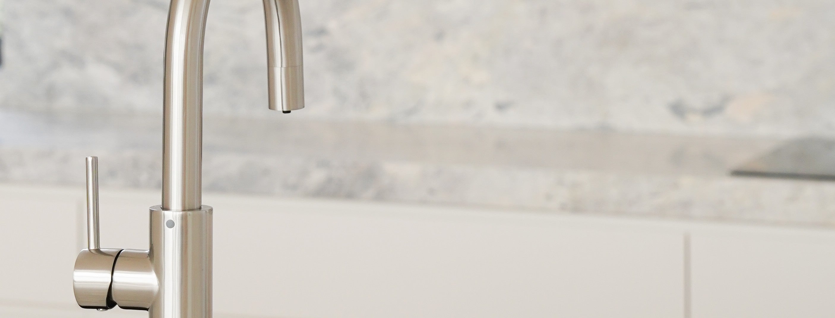 Alia X51 instant hot, cold, and sparkling filtered water tap system in a chrome finish, featuring a modern dispenser ideal for kitchens seeking certified, lead-free, and sustainable tapware.