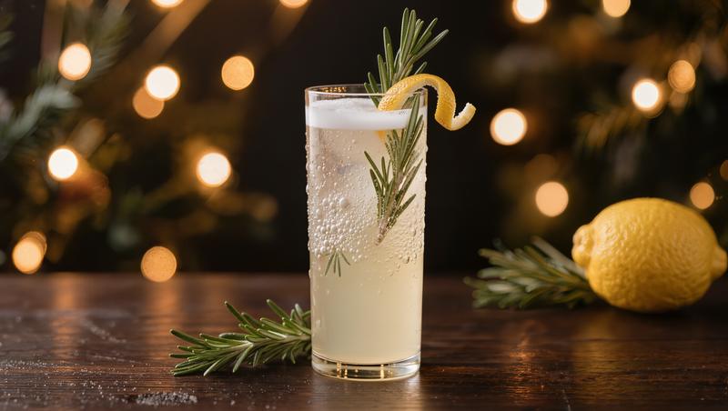 Rosemary Christmas Gin & Tonic Fizz – Gin-Based Cocktails recipe