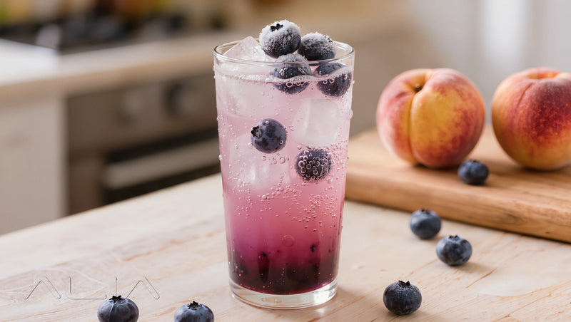 Blueberry-Peach Fizz – Tasty Mock-Cocktails for Kids recipe