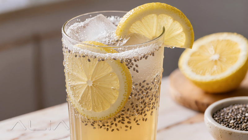 Chia Seed Lemonade Spritz – Healthy & Detox Sips recipe