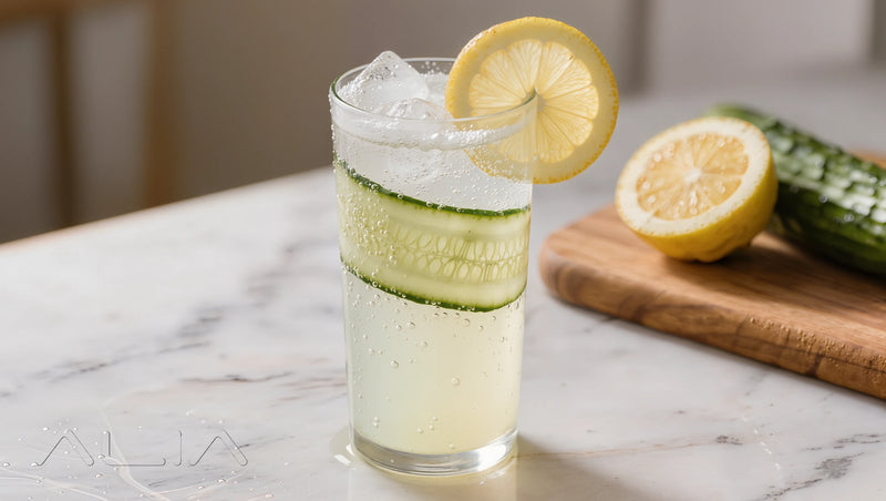 Cucumber-Lemon Energy Fizz – Healthy & Detox Sips recipe