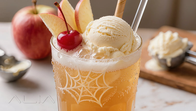 Fizzy Apple Spider Float – Tasty Mock-Cocktails for Kids recipe