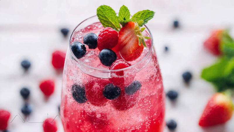 Frosted Berry Lemonade – Sparkling Mocktails recipe
