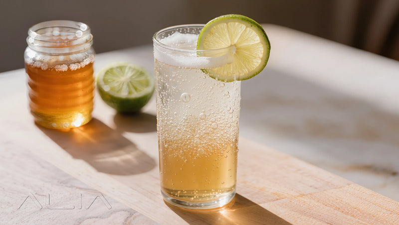 Honey-Lime Sparkler – Fruit & Herb-Forward / Refreshing Sparkling Cocktails (No strong spirit focus or mixed styles) recipe
