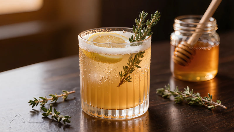 Honey-Thyme Whiskey Fizz – Whiskey/Brandy-Based Cocktails recipe