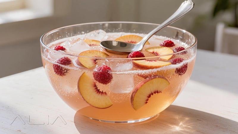 Peach & Raspberry Cooler Bowl – Family-Friendly Punches recipe