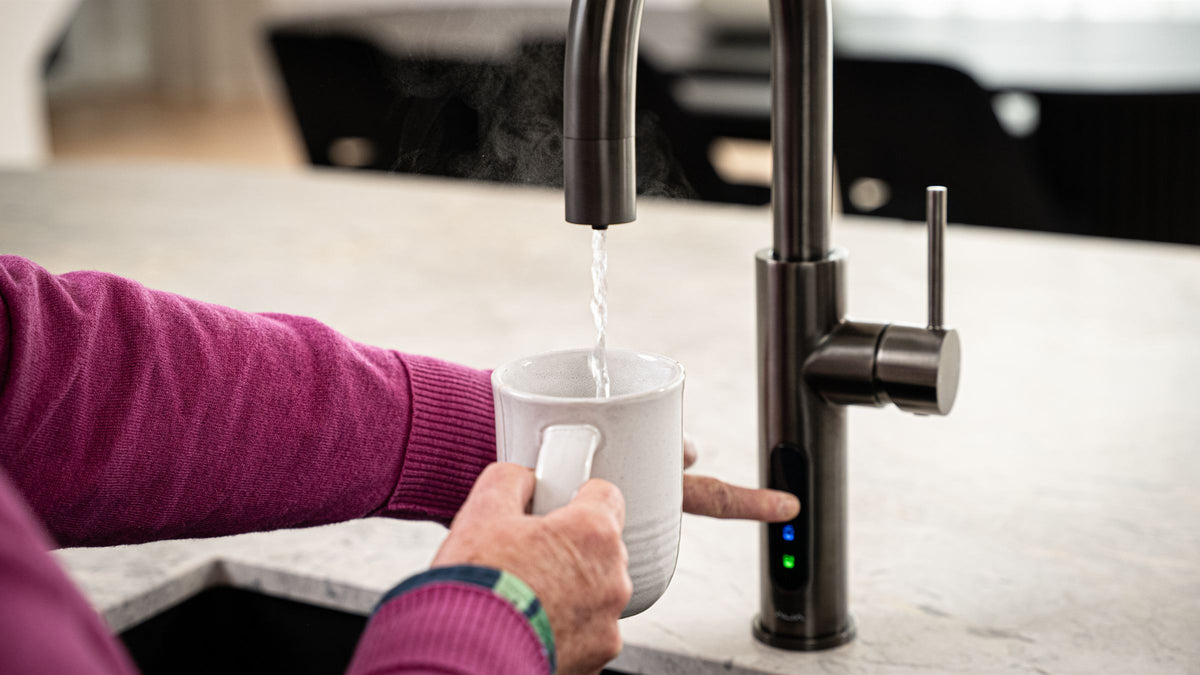 Boiling and ambient water