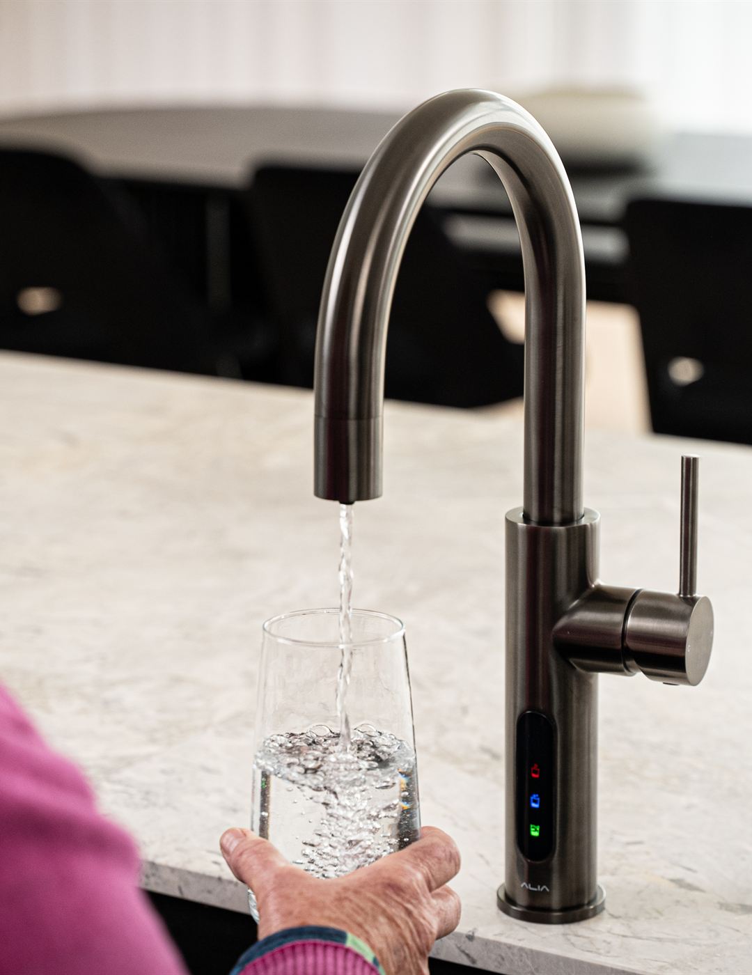 Chilled filtered water
