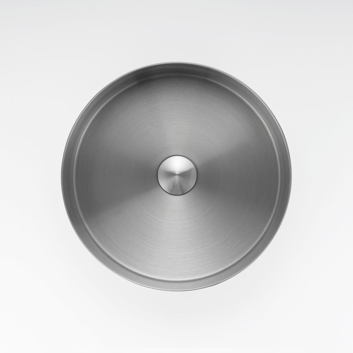 Elegant brushed silver bathroom basin from ALIA, ideal for minimalist and modern vanity setups.