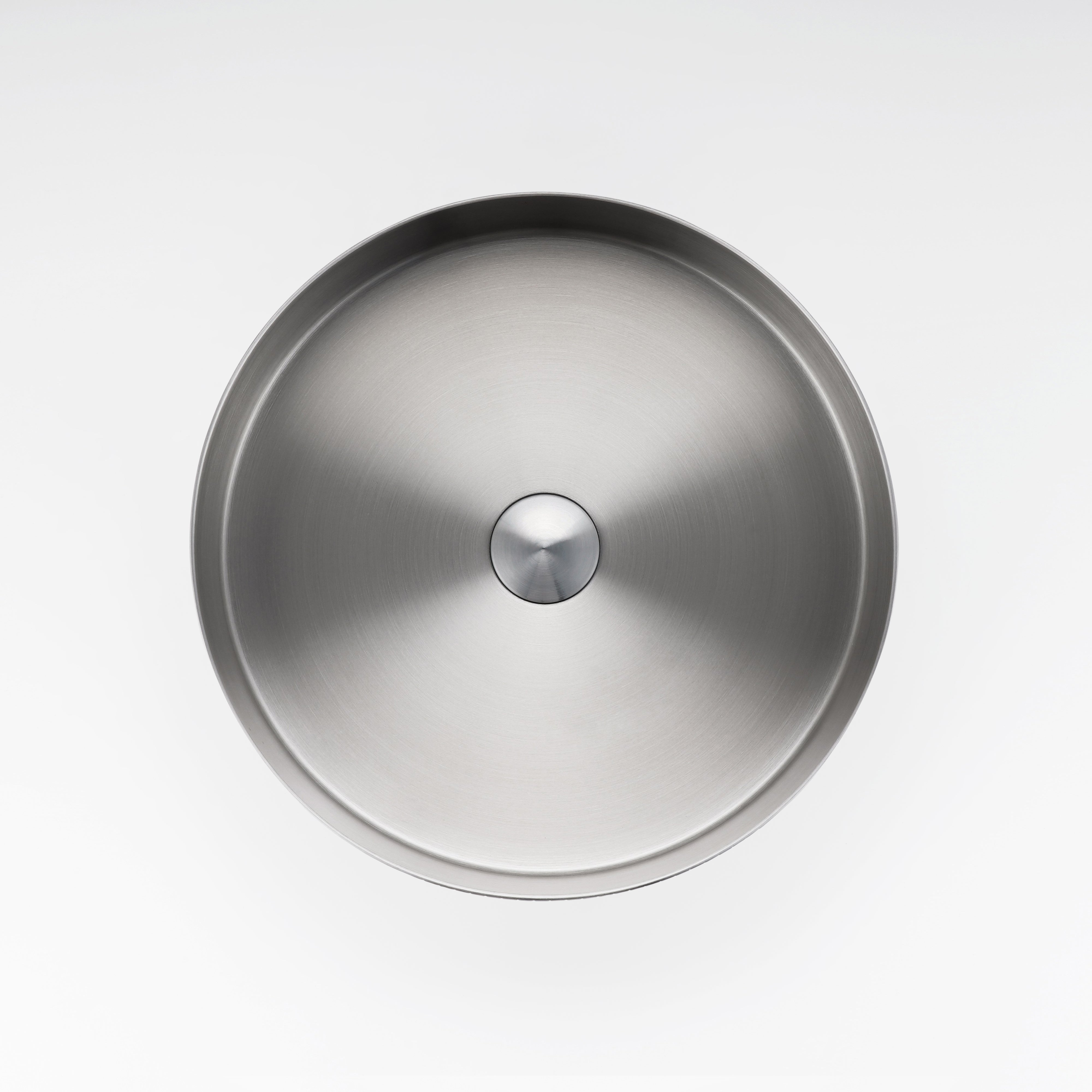 Sleek textured brushed silver bathroom basin from ALIA, combining elegance, hygiene, and enduring quality.